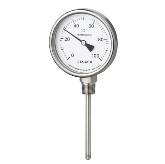 SK Sato SK-2030-40 Bimetal Thermometer 0 to 100°C 50 mm Stem-photo0