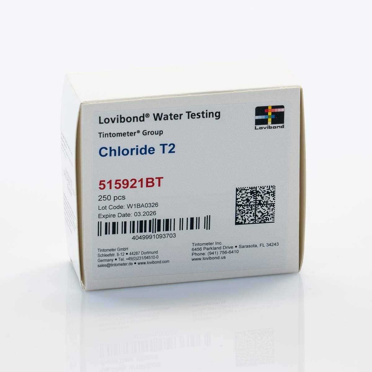 Lovibond RE-515921BT Chloride T2 (0.5-25 mg/L) -photo