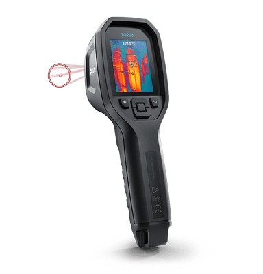 FLIR TG298 เครื่องวัดอุณหภูมิอินฟราเรด Infrared Guide IR Thermometer High Temperature Spot Thermal Camera (IR Resolution 160 × 120 pixels)