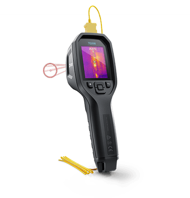 FLIR TG268 เครื่องวัดอุณหภูมิอินฟราเรด Infrared Guide IR Thermometer Spot Thermal Camera (IR Resolution 160 × 120 pixels)