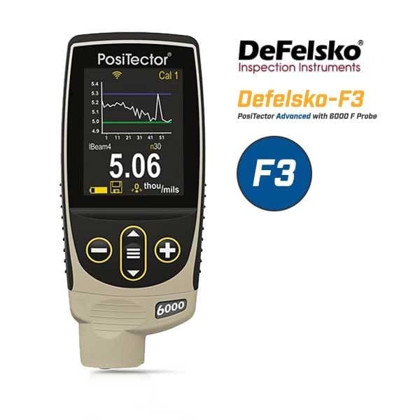 Defelsko F3 Coating Thickness Gages For FERROUS Steel, iron, and other magnetic metals