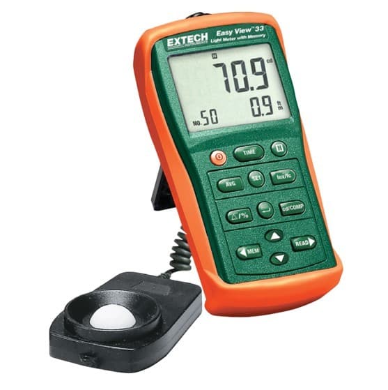 Extech EA33 เครื่องวัดแสง EasyView™ Light Meter with Memory-photo1