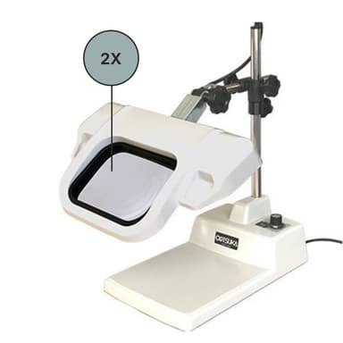 Otsuka O-LIGHT-III-L-B-2X โคมไฟแว่นขยายแบบตั้งโต๊ะ