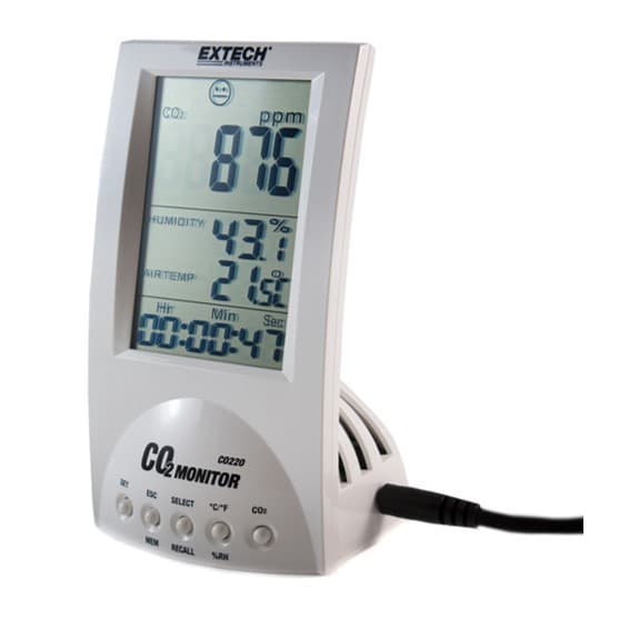 Extech CO220 เครื่องวัดคุณภาพอากาศ Desktop Indoor Air Quality CO2-photo1