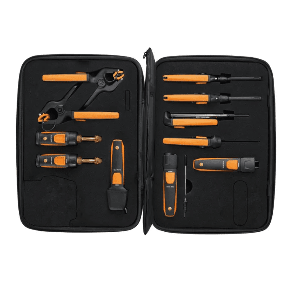 Testo-0563-0002-32 ชุดเครื่องมือวัดแบบไร้สายสำหรับงานระบบปรับอากาศและทำความเย็น | Smart Probes HVAC/R Ultimate kit