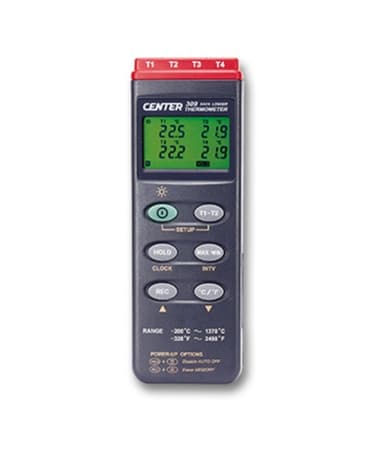 CENTER-309 เครื่องวัดอุณหภูมิแบบพกพา รองรับ 4 Ch.