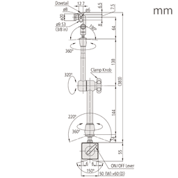 Mitutoyo M-7033-10 Magnetic stands ขาตั้งแม่เหล็ก