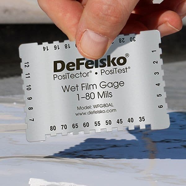 DeFelsko หวี Wet Film Gage Stainless 6-Sided 1–80 mils -photo1