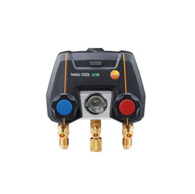 Testo-550i App-controlled digital manifold with Bluetooth and 2-way valve block