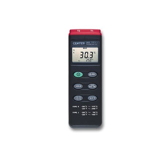 CENTER-303 เครื่องวัดอุณหภูมิ 2 ช่อง Thermocouple Type K/J-photo0