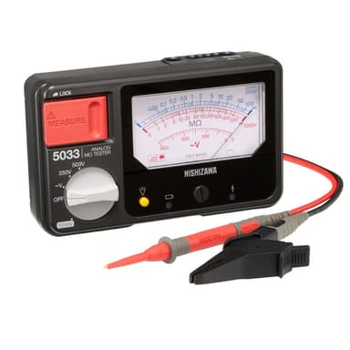 NISHIZAWA 5033-10 เครื่องทดสอบความต้านทานฉนวน (Analog Insulation Resistance Tester)