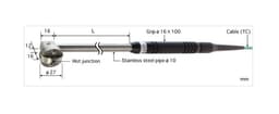Anritsu A-174K-00-1-TC1-ANP โพรบวัดอุณหภูมิพื้นผิว General Stationary Suface Probe-photo0