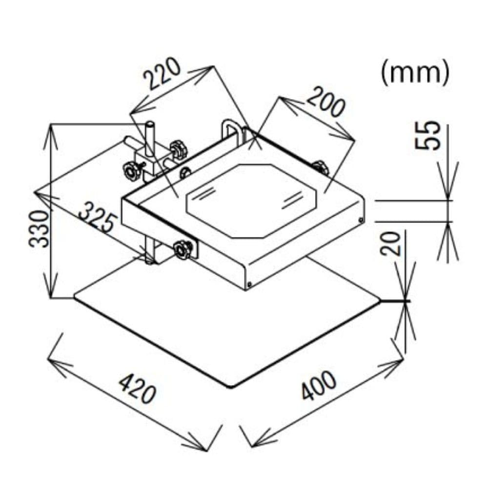 Otsuka LED-WIDE-2-2X โคมไฟแว่นขยาย | table stand type