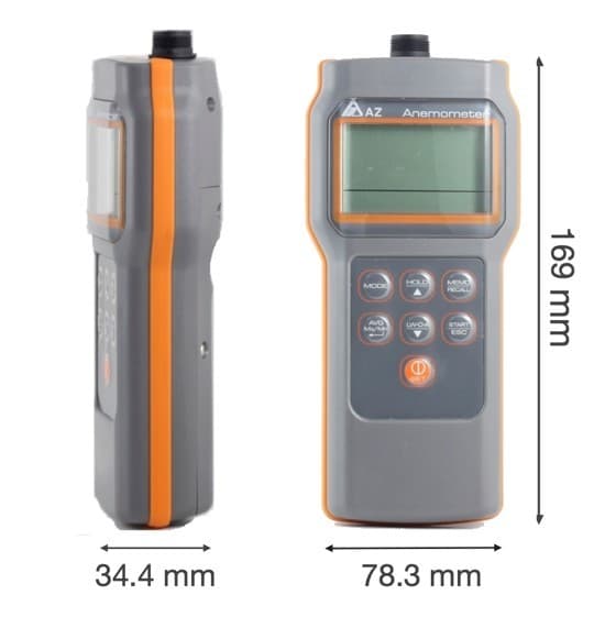 AZ-8905 เครื่องวัดความเร็วลม Portable Anemometer-photo3