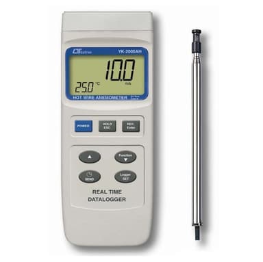 Lutron YK-2005AH เครื่องวัดความเร็วลม HOT WIRE ANEMOMETER 3IN1