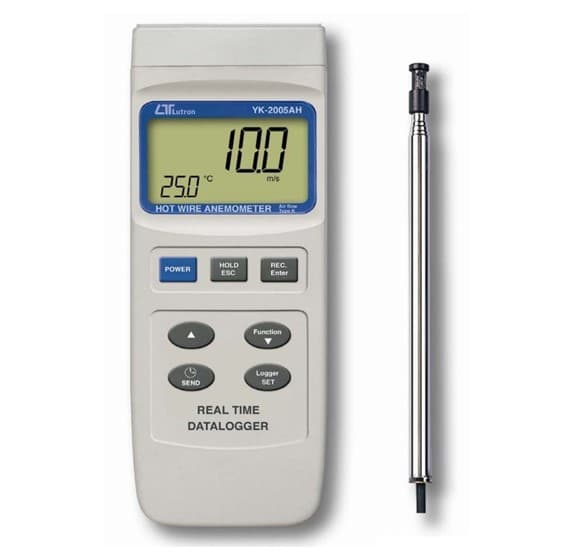 Lutron YK-2005AH เครื่องวัดความเร็วลม HOT WIRE ANEMOMETER 3IN1