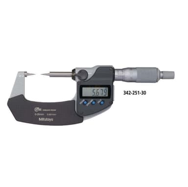 Mitutoyo M-342-251-30 Point Micrometer ไมโครมิเตอร์แบบดิจิตอล (0 - 25mm)