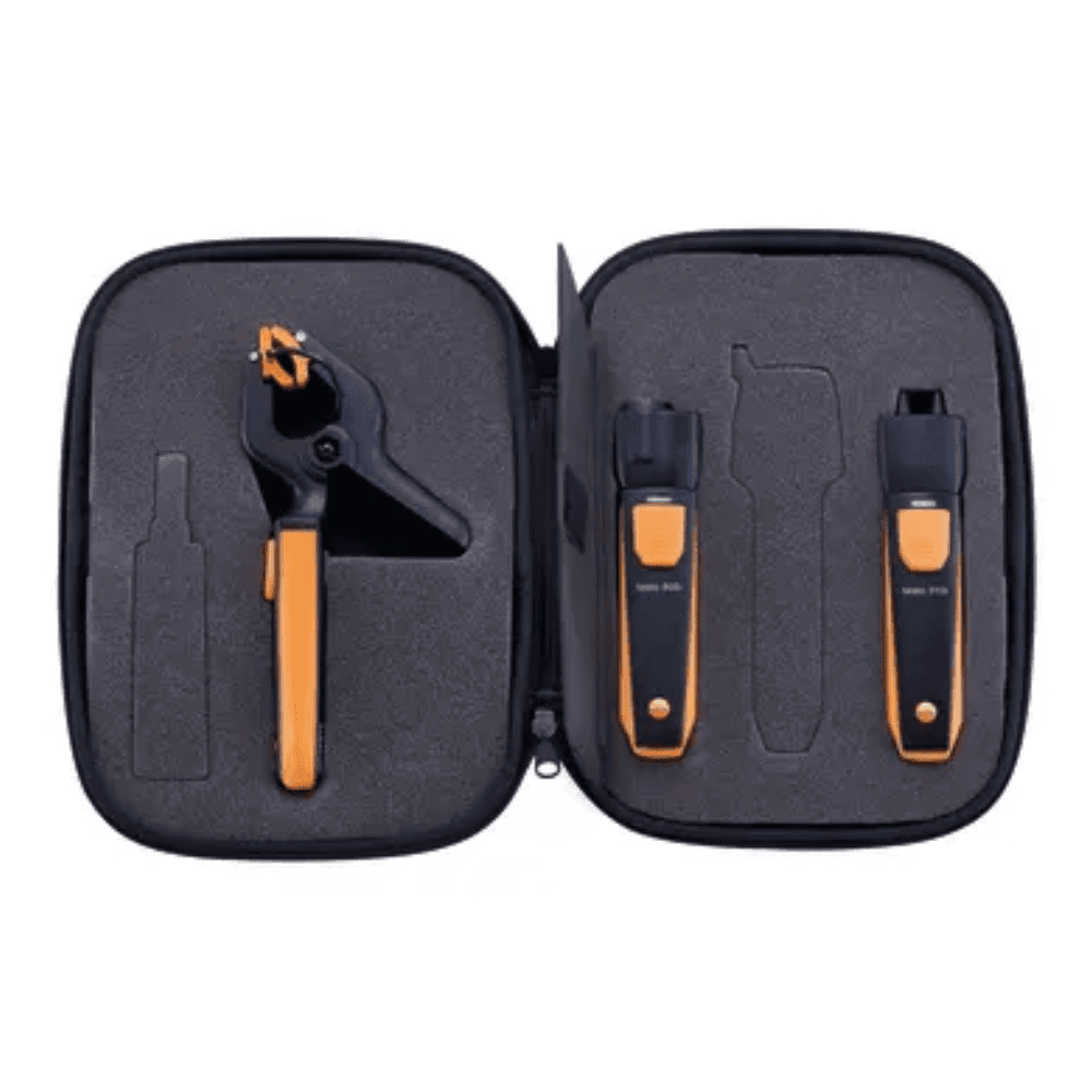 Testo-0563-0004-10 ชุดเครื่องมือวัดสำหรับงานระบบทำความร้อน | Smart Probes heating kit