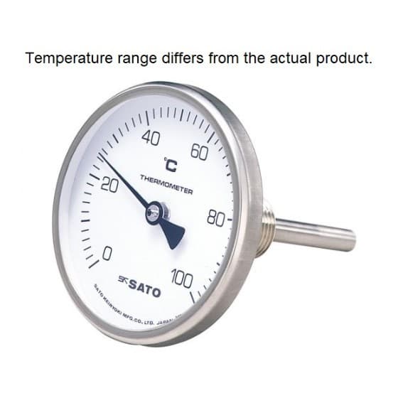 SK Sato SK-2110-10 Bimetal Thermometer -30 to 50°C 60 mm Stem-photo0