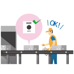 แถบวัดอุณหภูมิ Temperature Label