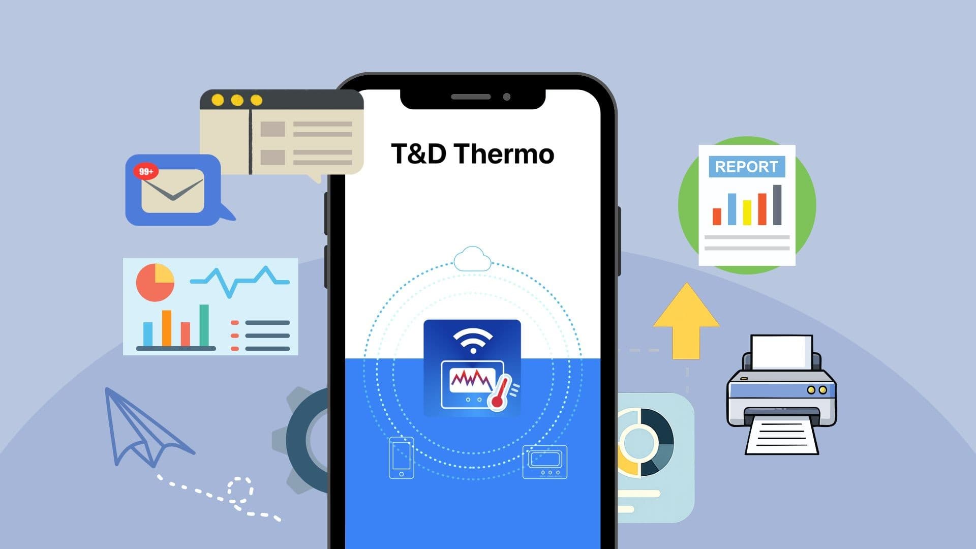 การใช้งานกราฟและรายงานข้อมูลใน T&D Thermo App