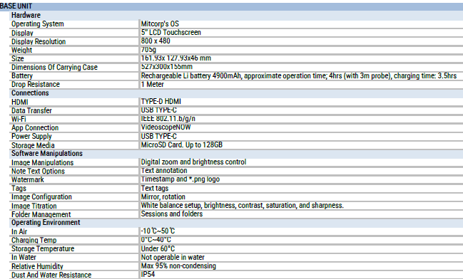 X600 PLUS Video Borescope กล้องส่องท่อ HD โพรบ 3.9mm ปรับงอ 2 ทิศทาง ความยาว 1 เมตร