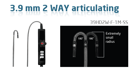 X600 PLUS Video Borescope กล้องส่องท่อ HD โพรบ 3.9mm ปรับงอ 2 ทิศทาง ความยาว 1 เมตร