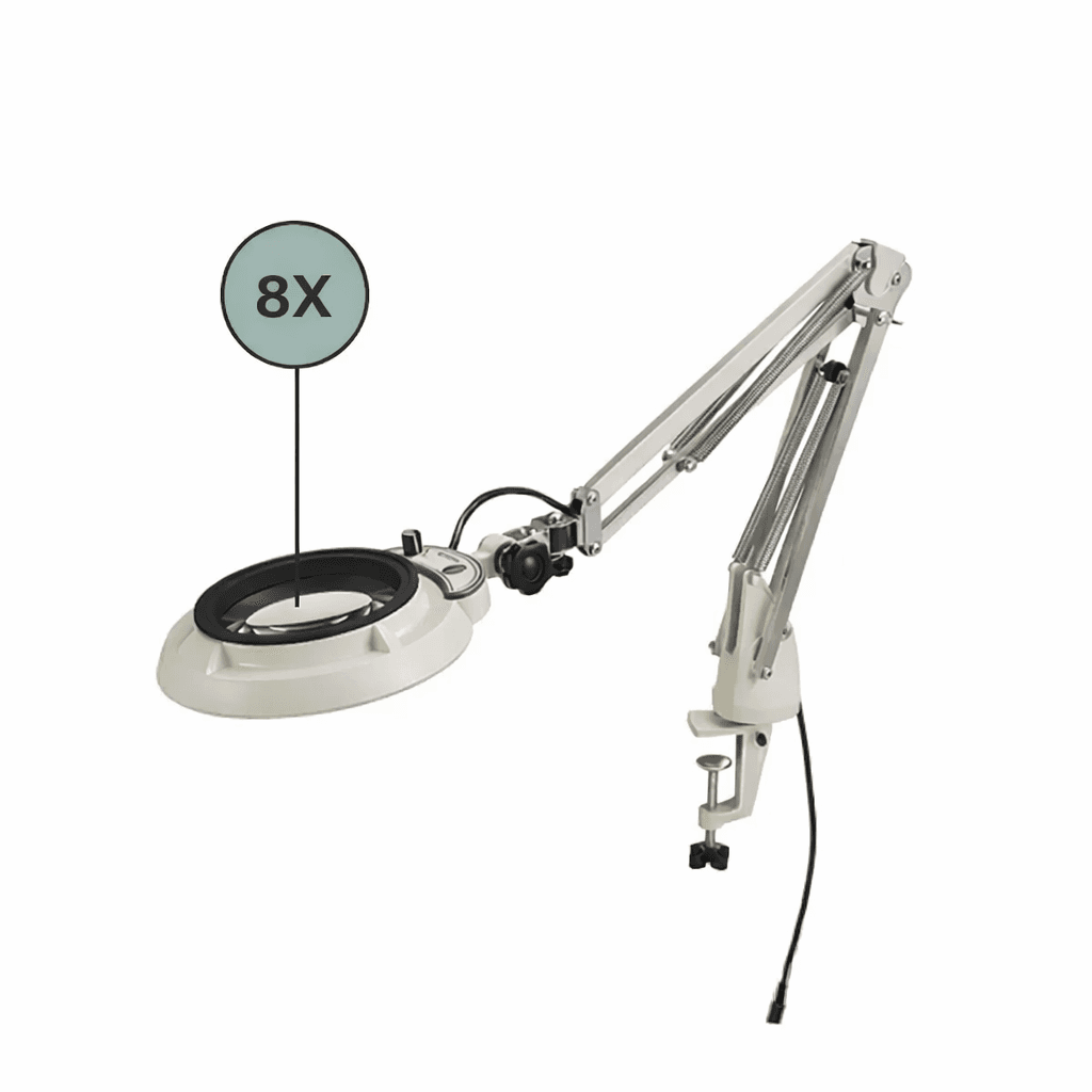 Otsuka ENVL-CF-8XAR โคมไฟแว่นขยาย 8X [Anti-Reflection Lens] | Compact free-arm Type