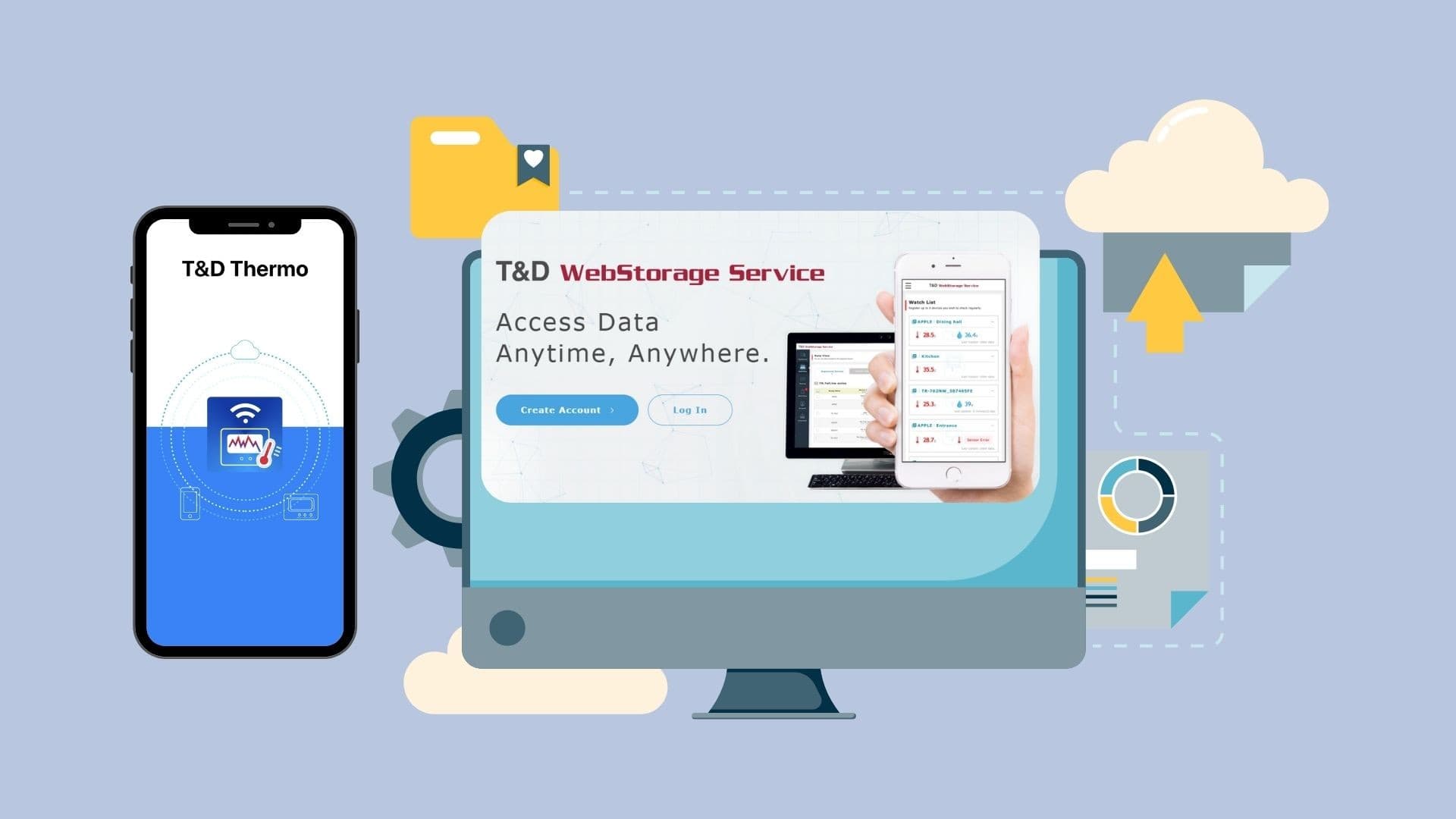 การจัดการบัญชี T&D WebStorage ผ่าน T&D Thermo App.