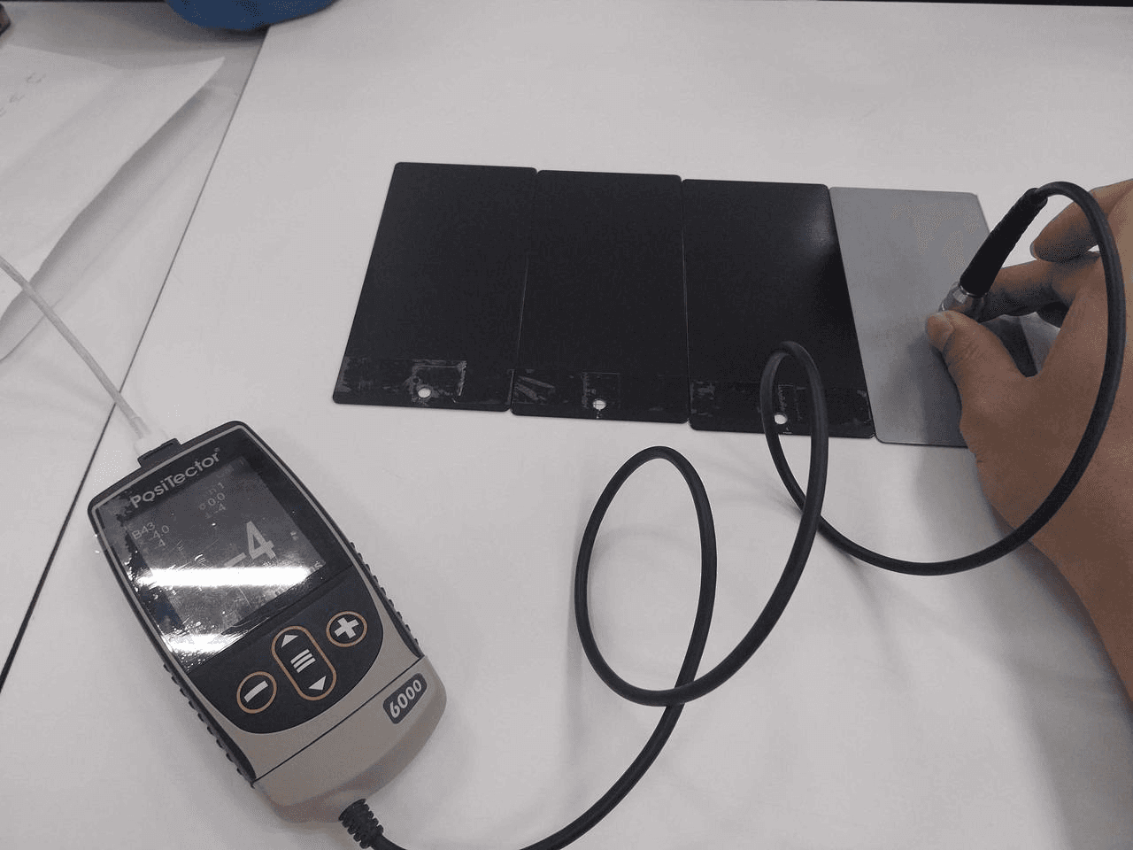 ทดสอบการวัดความหน้าสีบนเหล็ก และอลูมิเนี่ยม-photo1