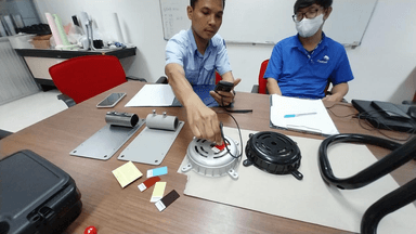 DEMO เครื่องวัดความหนาสี