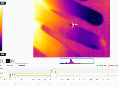 FLIR handheld camera NUC function