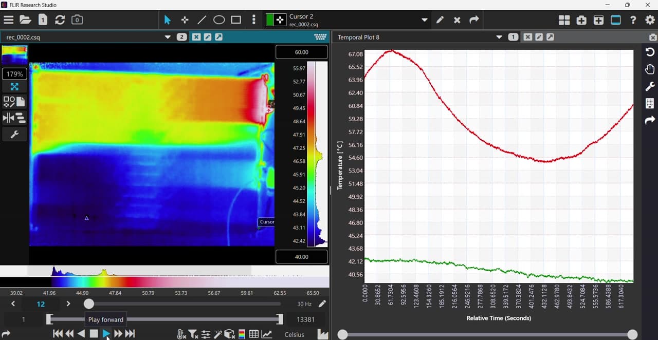 สาธิตกล้อง FLIR สำหรับตรวจสอบ condenser air