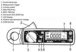 EXTECH EX-380942 แคลมป์มิเตอร์ขนาดเล็ก 30A True RMS AC/DC Mini Clamp Meter image