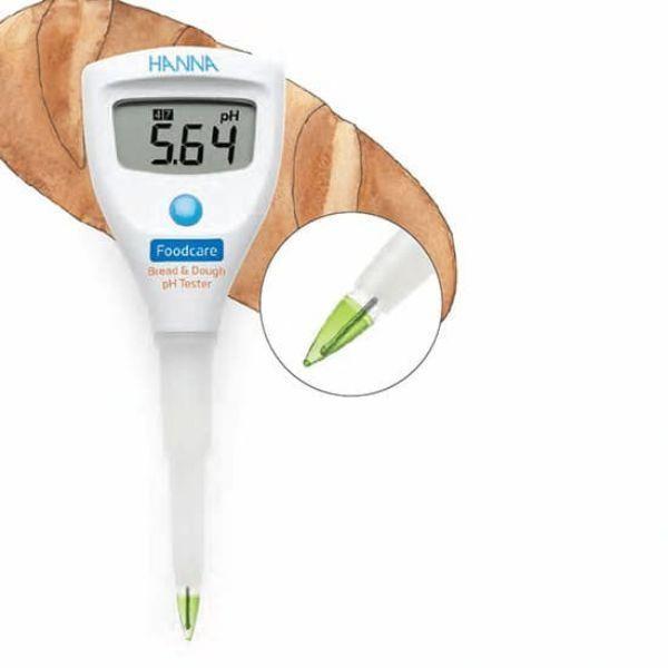 HANNA HI981038 เครื่องวัดค่ากรด-ด่าง แบบพกพา สำหรับแป้งโดว์และขนมปัง image