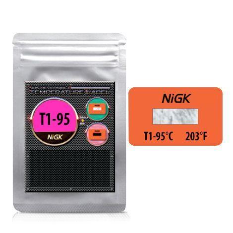NiGK รุ่น T1-95 แถบวัดอุณหภูมิแบบ Irreversible (1 Point) | 95°C image