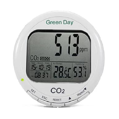 AZ-7788 เครื่องวัดคุณภาพอากาศ CO2, อุณหภูมิ และความชื้น พร้อมฟังก์ชัน Relay