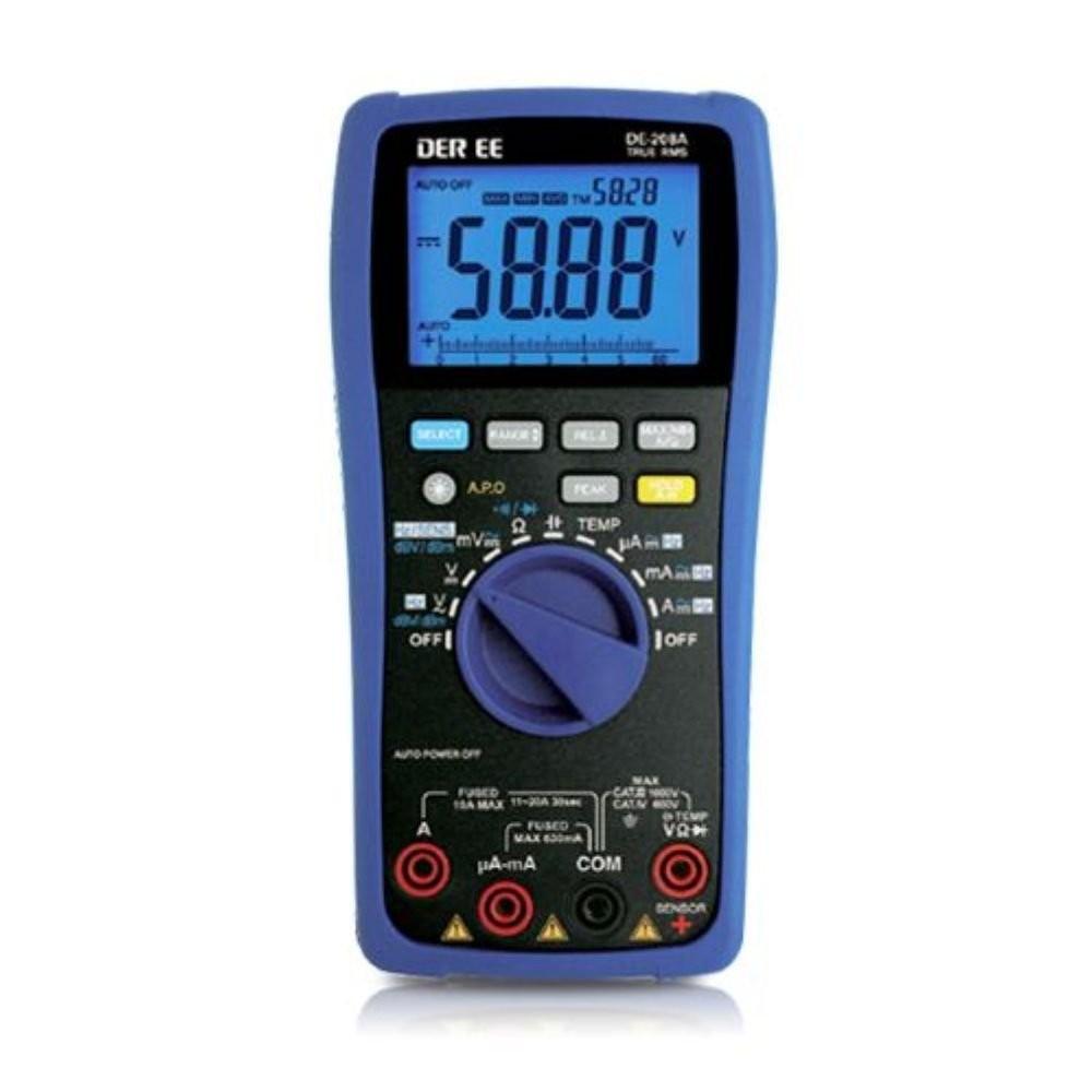 DER EE DE-208A เครื่องวัดดิจิตอลมัลติมิเตอร์ Digital Multimeter image