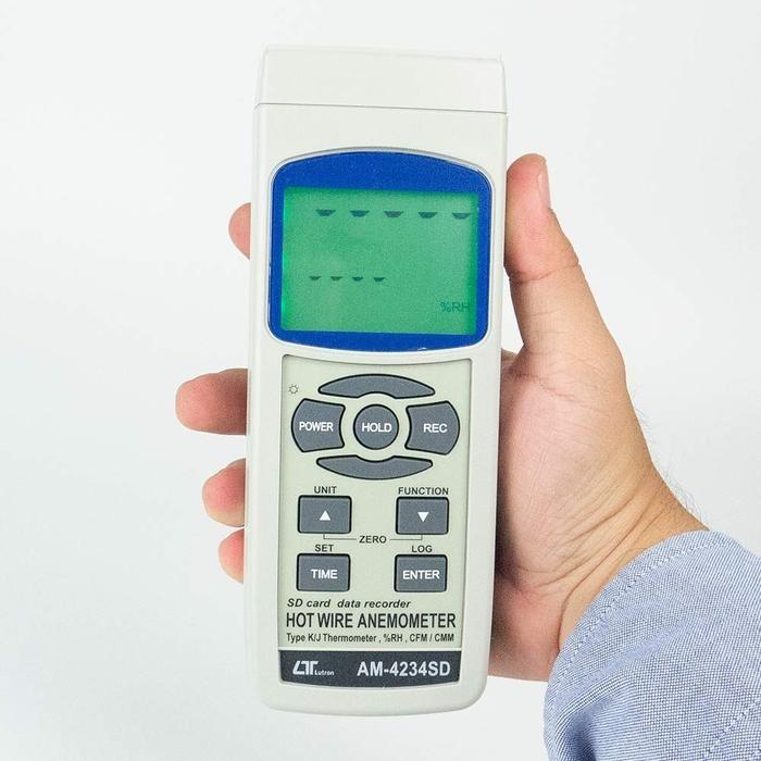 Lutron AM-4234SD เครื่องบันทึกความเร็วลมแบบ Hot Wire | SD Card image