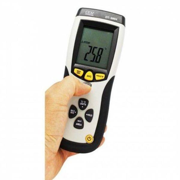 CEM DT-8894 เครื่องทดสอบอุณหภูมิความเร็วลมดิจิตอล Digital temperature Wind speed tester image