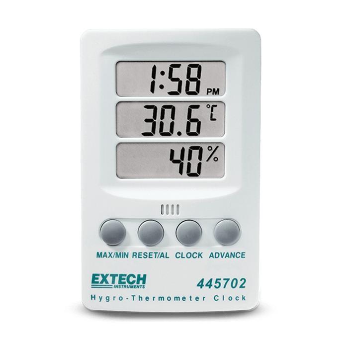 Extech EX-445702 นาฬิกาอัจฉริยะ พร้อมวัดอุณหภูมิและความชื้น (Hygro-Thermometer Clock) image