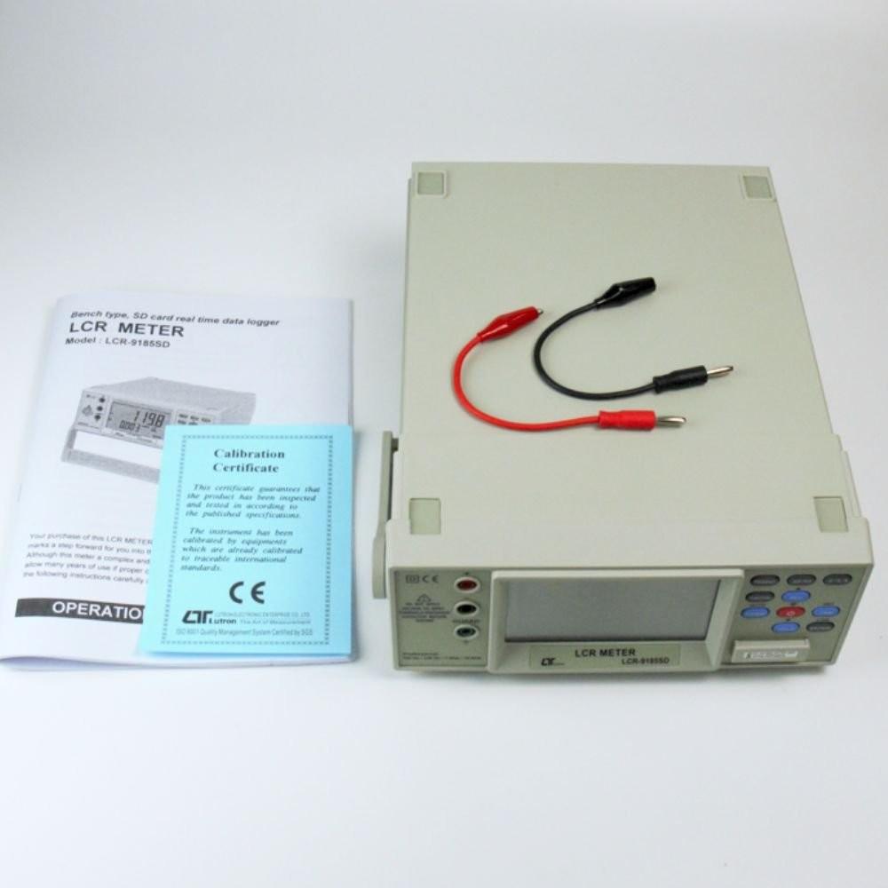 Lutron LCR-9185SD เครื่องวัดแอลซีอาร์มิเตอร์แบบตั้งโต๊ะ | SD Card image