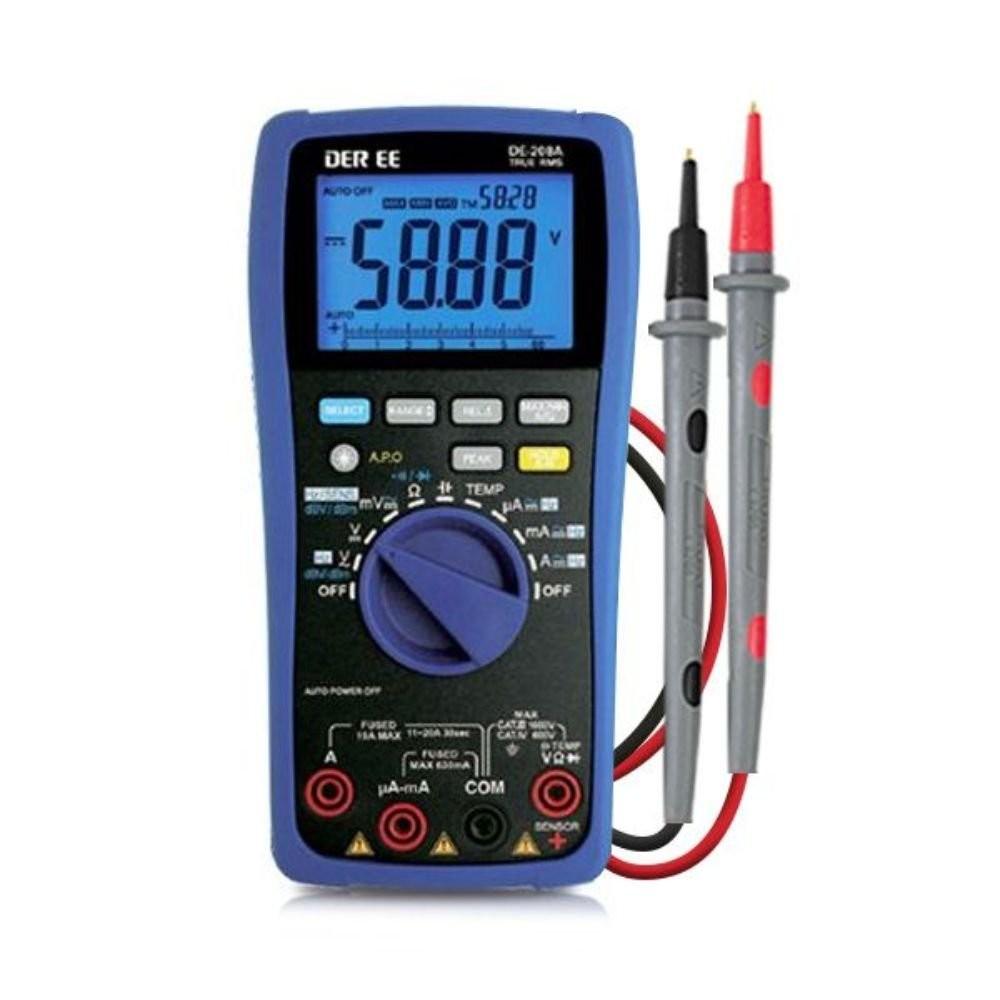 DER EE DE-208A เครื่องวัดดิจิตอลมัลติมิเตอร์ Digital Multimeter image