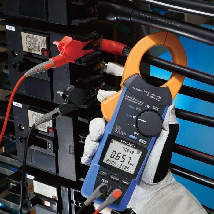 HIOKI CM3286-50-KIT AC แคลมป์เพาเวอร์มิเตอร์ AC 600A, AC 600V (True RMS) | With Z3210 image