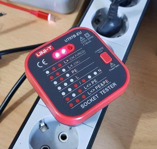 UNI-T รุ่น UT07B-EU เครื่องตรวจเช็คเต้ารับไฟฟ้า (Socket Tester) image