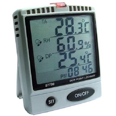 AZ-87798 เครื่องบันทึกอุณหภูมิ ความชื้นและ Dew Point