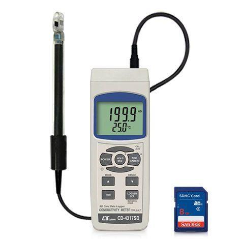 Lutron CD-4317SD เครื่องวัดคุณภาพน้ำ 4 In 1 | SD Memory Card image