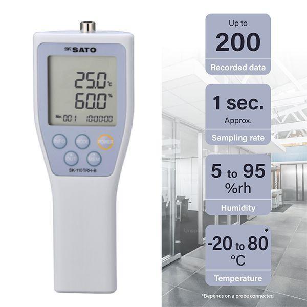 SK Sato SK-110TRH-B-EX เครื่องวัดอุณหภูมิและความชื้นสัมพัทธ์ image