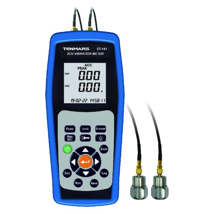 TENMARS ST-141D เครื่องวัดและบันทึกความสั่นสะเทือน Vibration Meter 2-Channel image