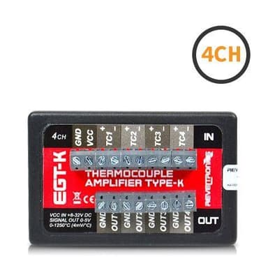 REVELTRONICS EGT-K 4-CH ตัวแปลงสัญญาณ Thermocouples (Type K) | Output 0-5V